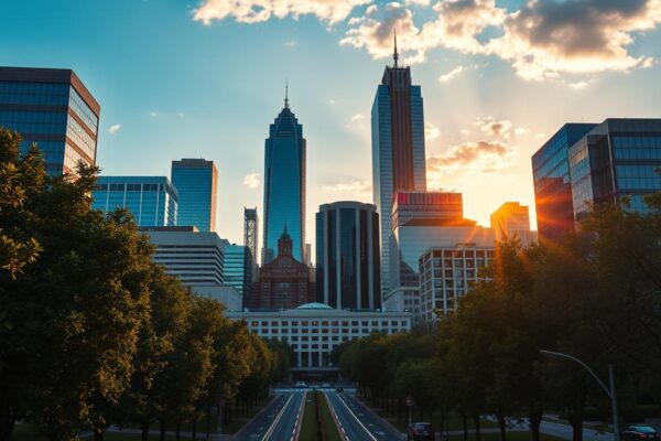 Charlotte NC skyline representing Charlotte top industries and software needs