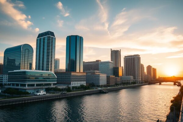 Tampa downtown skyline representing Tampa top industries and software needs