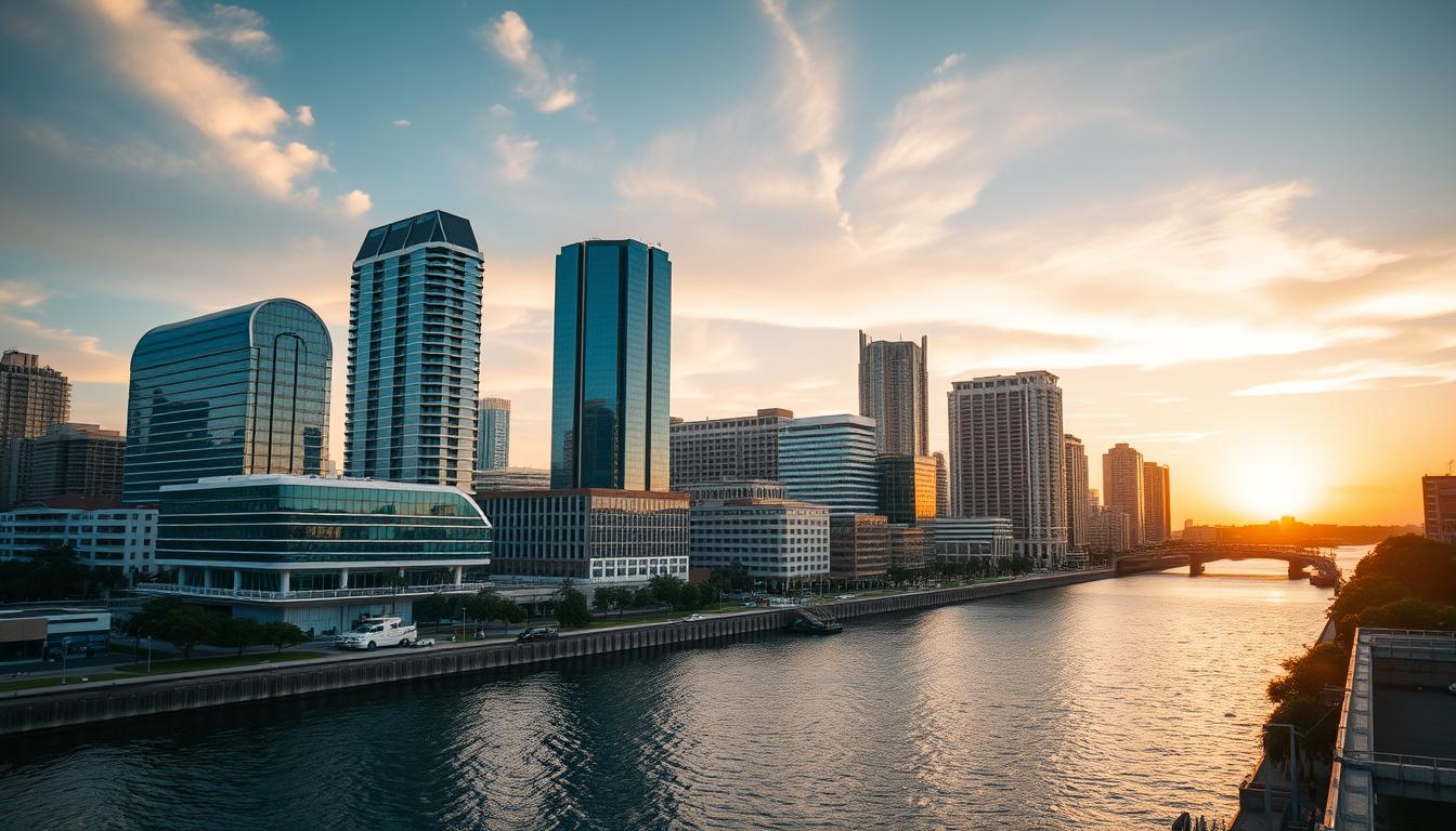 Tampa downtown skyline representing Tampa top industries and software needs